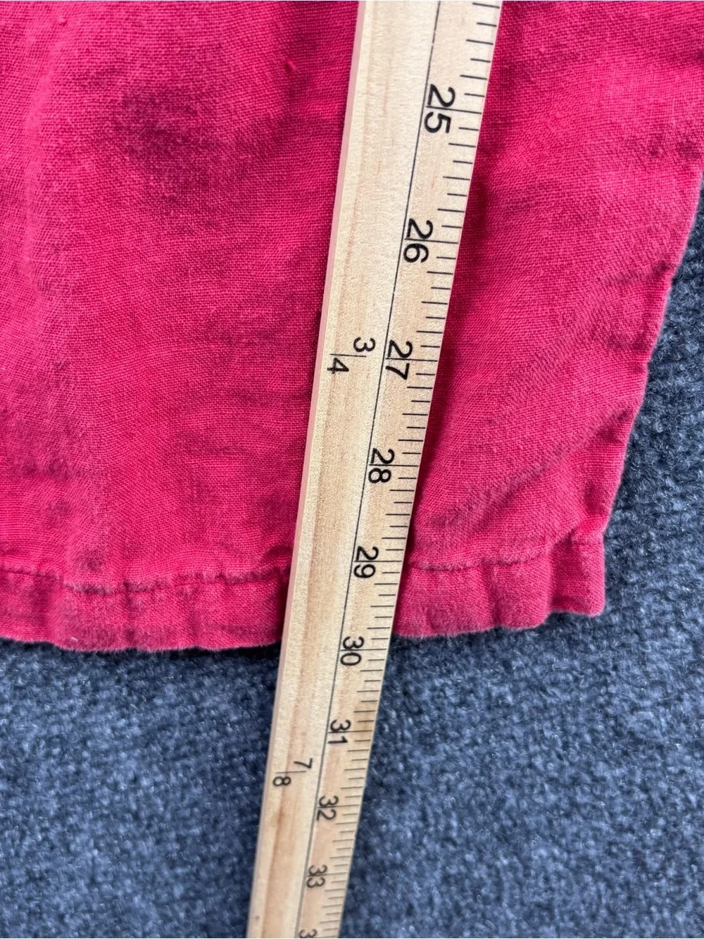 ZegnaS Sport Sun-kissed Red 100% Flax Linen Straight Leg Pants Men’s L